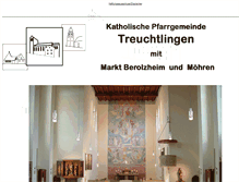 Tablet Screenshot of marienkirche-treuchtlingen.de